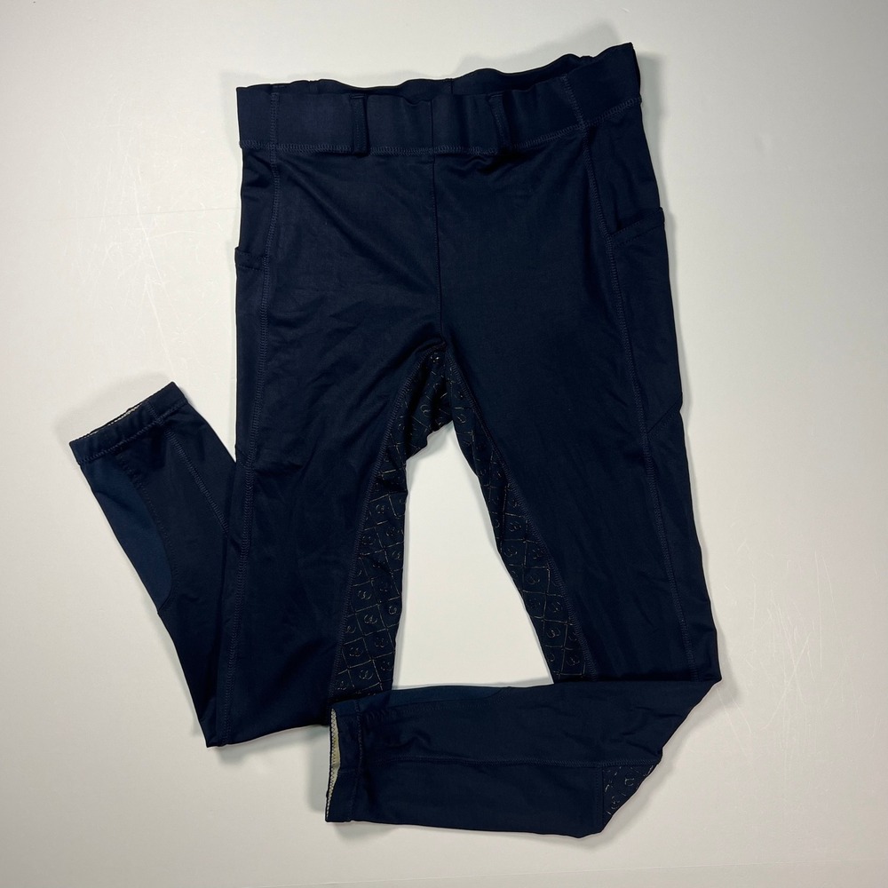 Ovation Riding Tights Women XL(32) Navy Blue Full Seat Silicone Grip Breeches